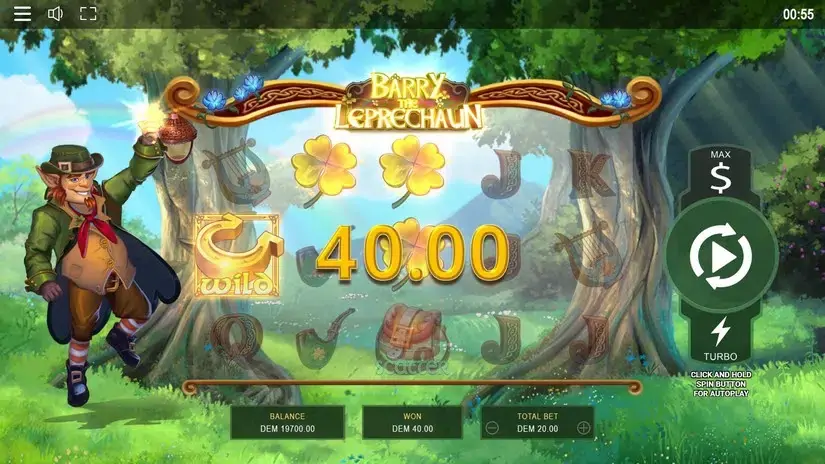 Barry the Leprechaun slot screenshot 2