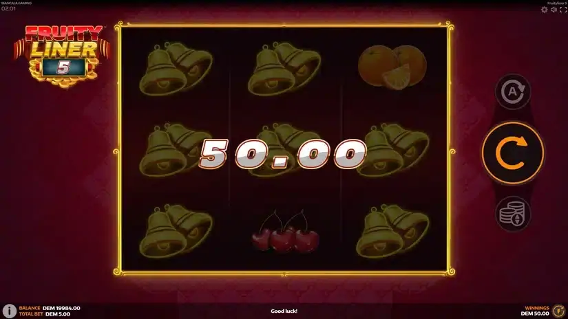 Fruityliner 5 slot screenshot 4