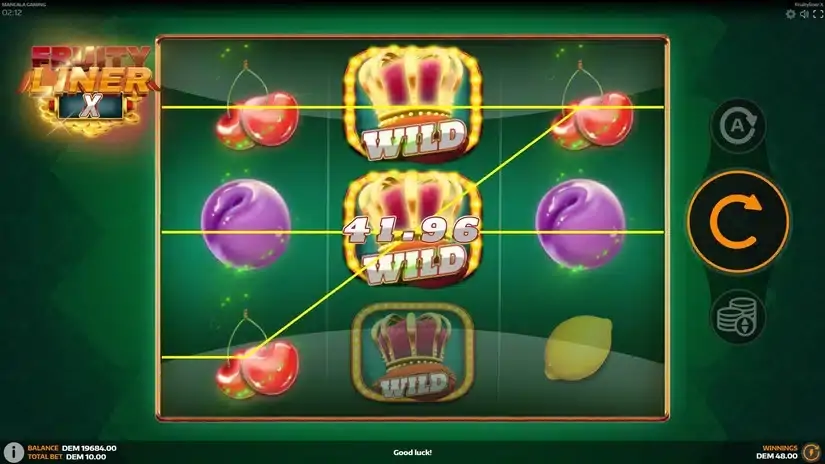 Fruityliner X slot screenshot 2