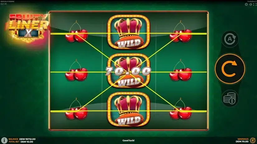 Fruityliner X slot screenshot 4
