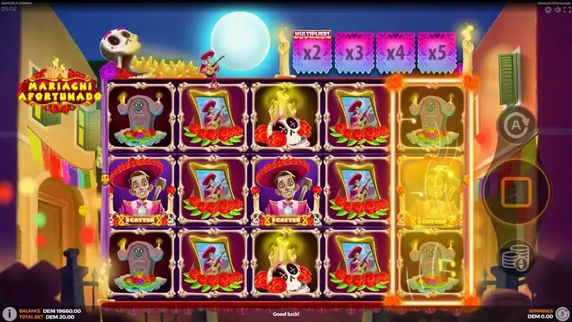Mariachi Afortunado slot screenshot 2