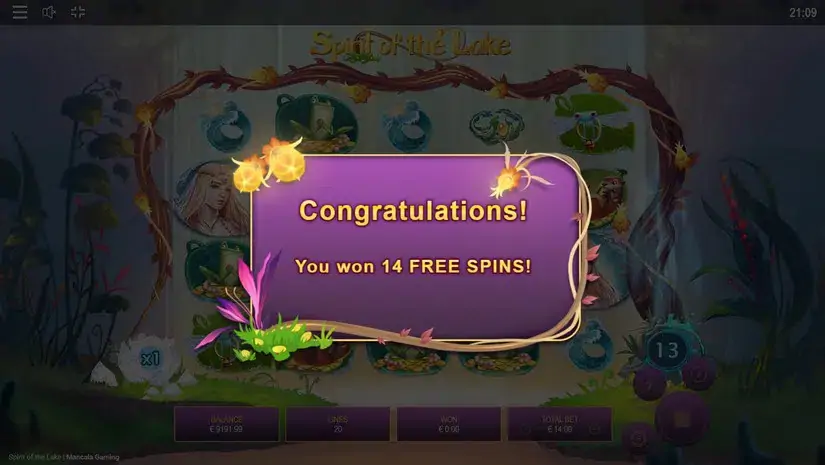 Spirit of the Lake slot screenshot 4