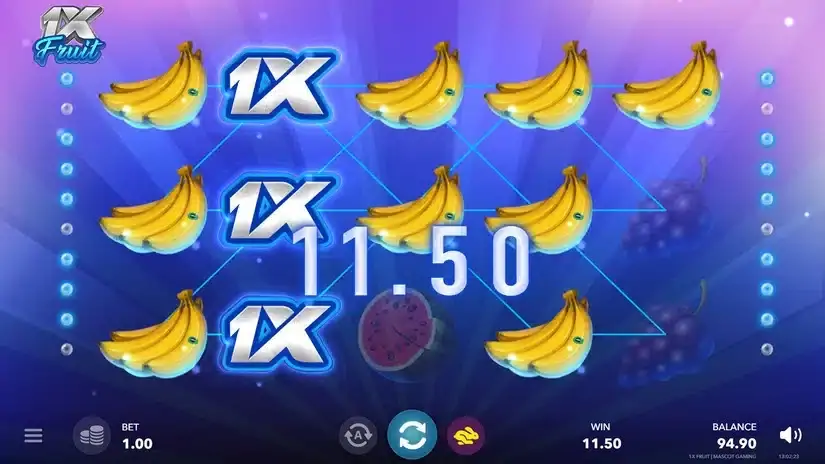 1X Fruits slot screenshot 3