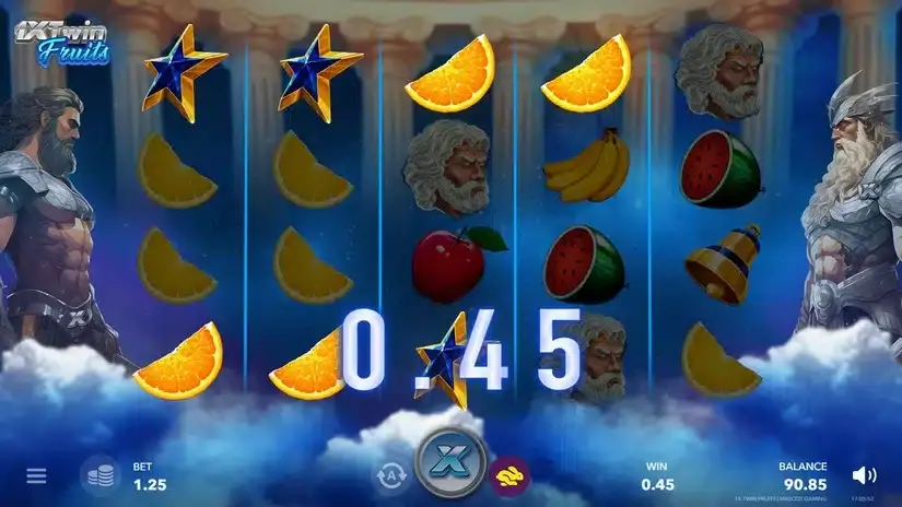 1X Twin Fruits slot screenshot 2