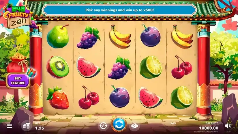 243 Fruity Zen slot screenshot 1