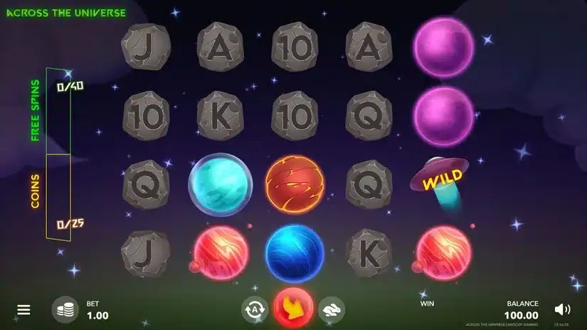 Across The Universe slot screenshot 1