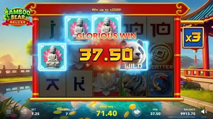 Bamboo Bear Deluxe slot screenshot 4