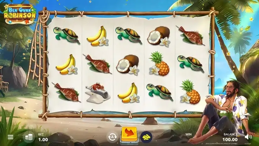 Ben Gunn Robinson slot screenshot 