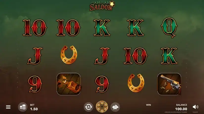 CanCan Saloon slot screenshot 1