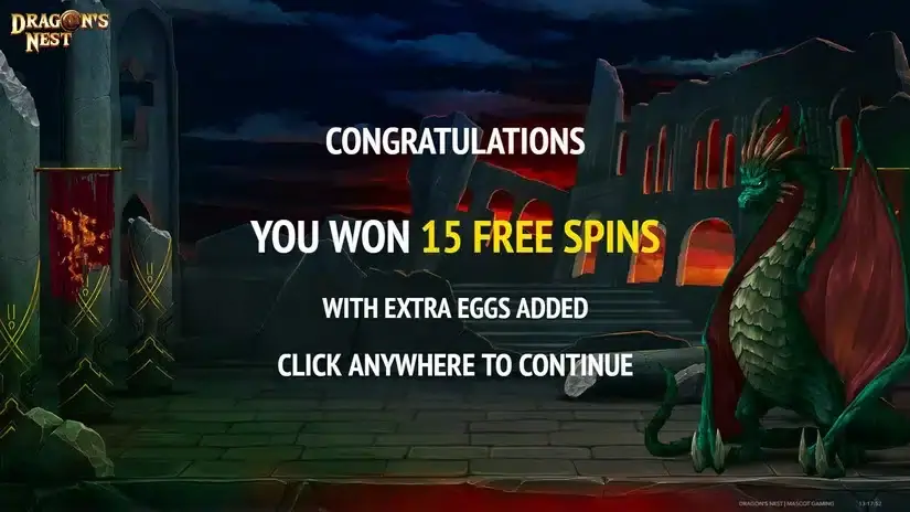 Dragon’s Nest slot screenshot 2