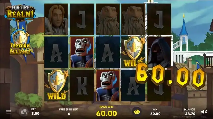 For The Realm slot screenshot 4