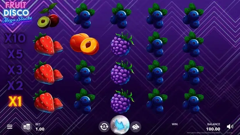 Fruit Disco: Megastacks slot screenshot 1