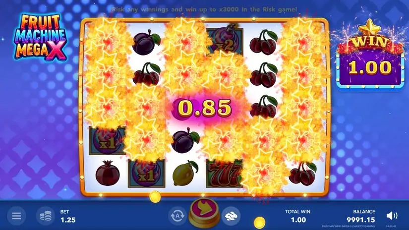 Fruit Machine: Mega X slot screenshot 4