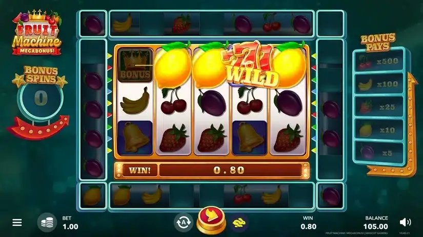 Fruit Machine: Megabonus! slot screenshot 5