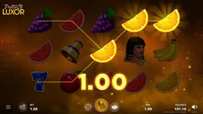 Fruits of Luxor slot screenshot 3