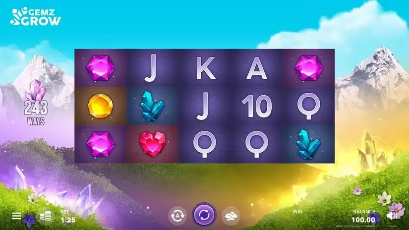 Gemz Grow slot screenshot 1