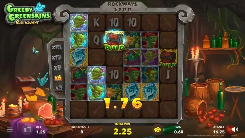Greedy Greenskins Rockways slot screenshot 4