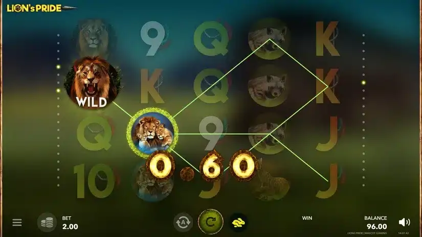 Lion’s Pride slot screenshot 2