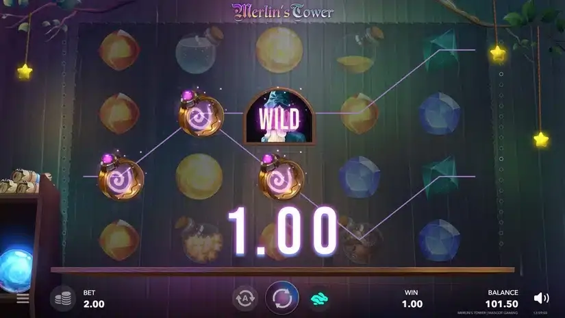 Merlin’s Tower slot screenshot 4