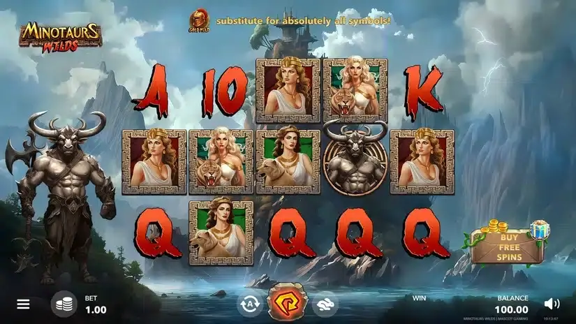 Minotaurs Wilds slot screenshot 1
