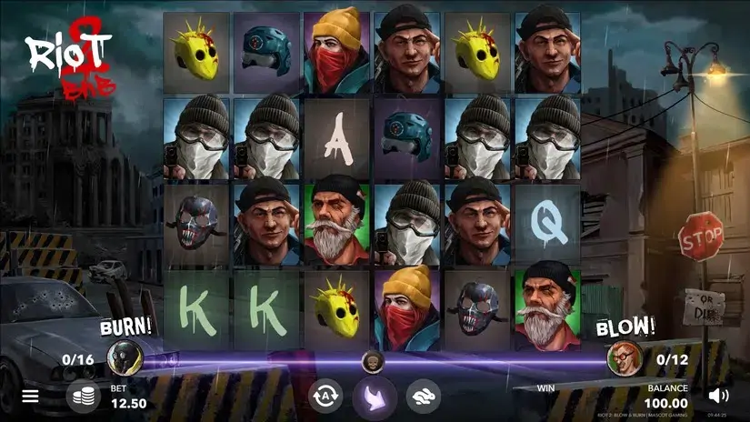 Riot 2 slot screenshot 1