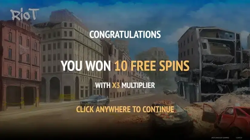 Riot slot screenshot 2