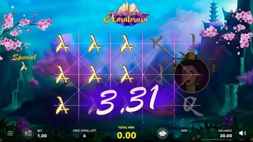 The Book of Amaterasu slot screenshot 3
