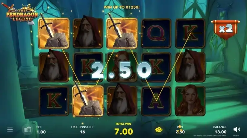 The Pendragon Legend slot screenshot 3