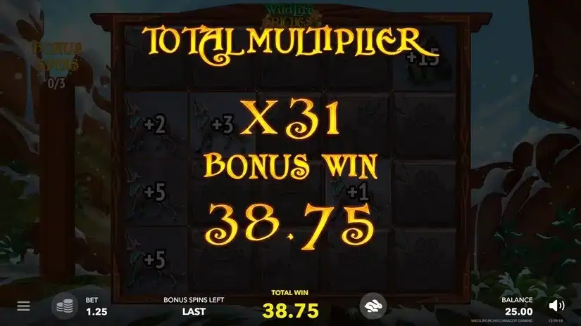 Wildlife Riches slot screenshot 4