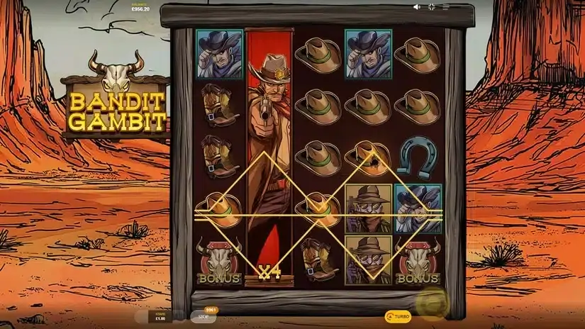Bandit Gambit slot screenshot 6