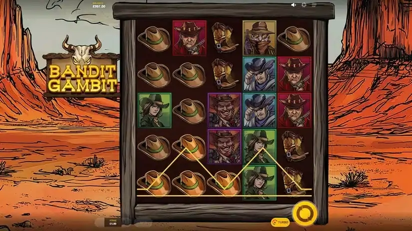 Bandit Gambit slot screenshot 2