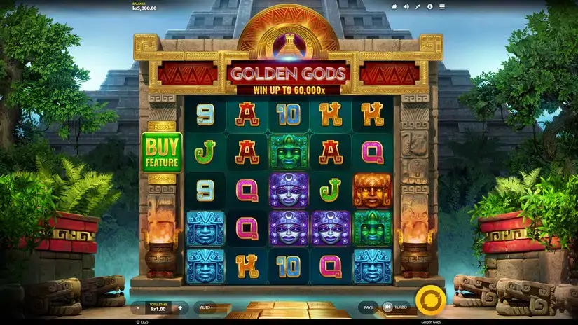 Golden Gods slot screenshot 1