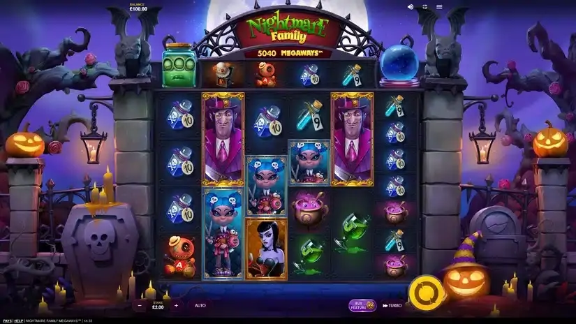 Nightmare Family Megaways slot screenshot 1