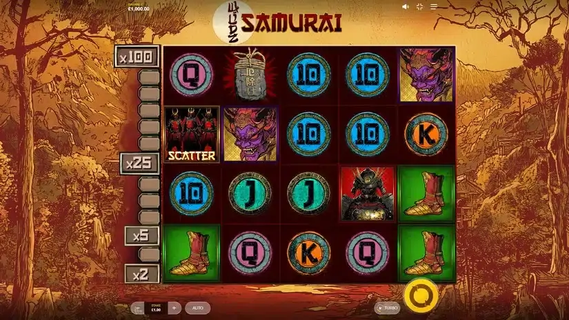 Samurai Wildz slot screenshot 1