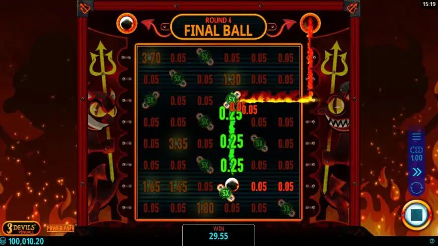 3 Devils Pinball slot screenshot 6