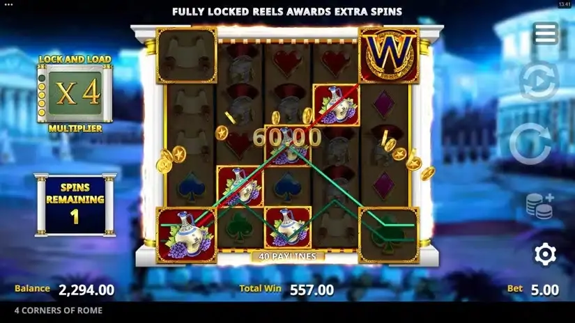 4 Corners Of Rome slot screenshot 6