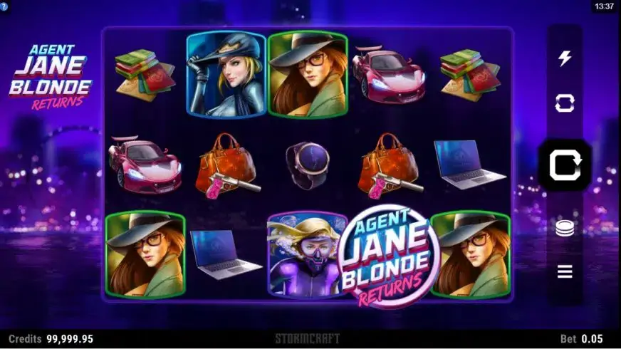 Agent Jane Blonde Returns slot screenshot 1