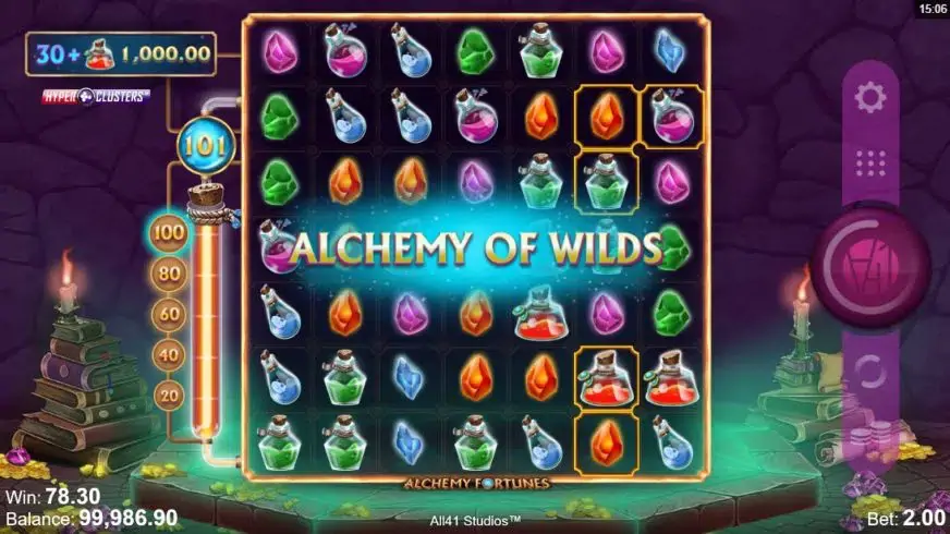 Alchemy Fortunes slot screenshot 3