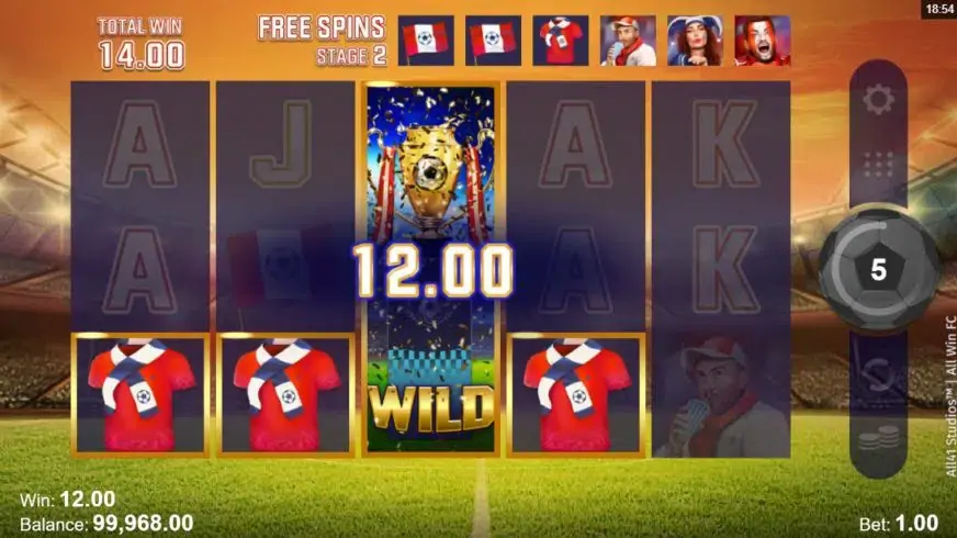 All Win FC slot screenshot 4