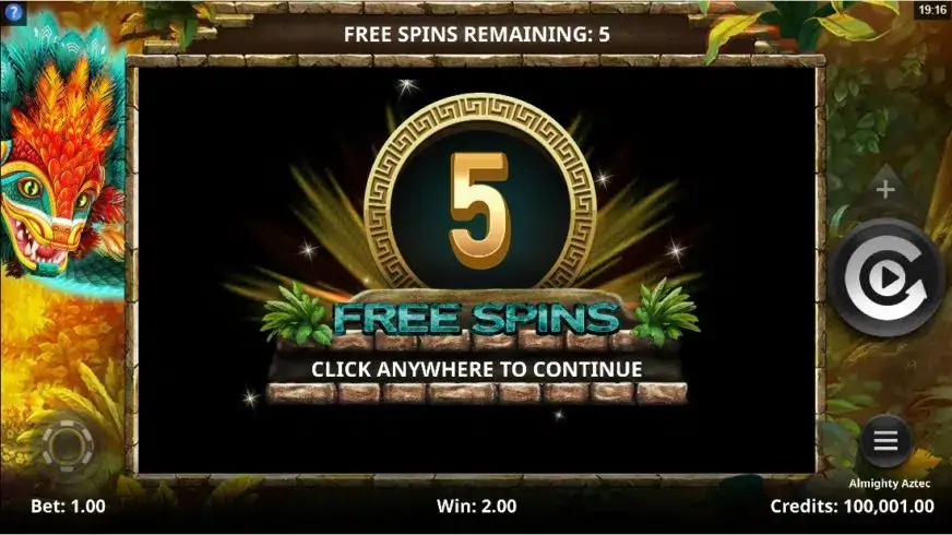 Almighty Aztec slot screenshot 3
