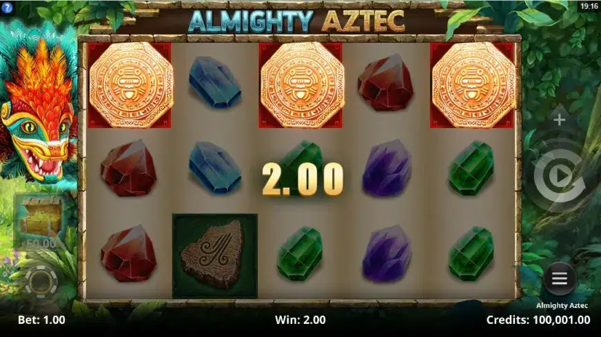 Almighty Aztec slot screenshot 2