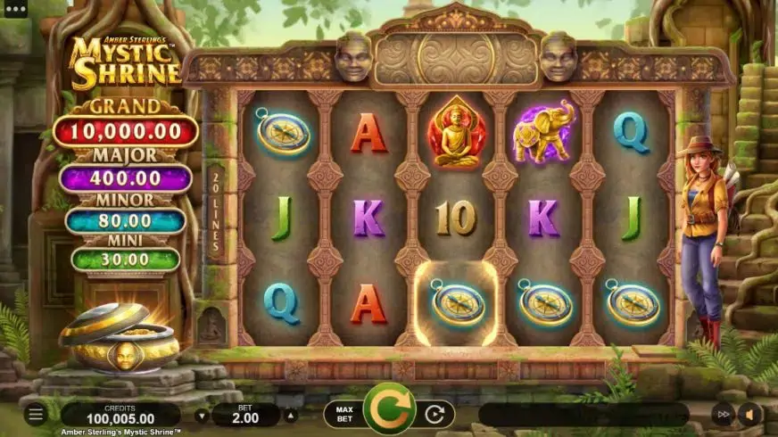 Amber Sterlings Mystic Shrine slot screenshot 1