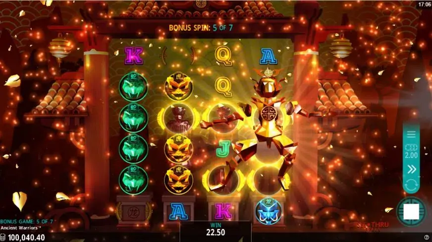 Ancient Warriors slot screenshot 4