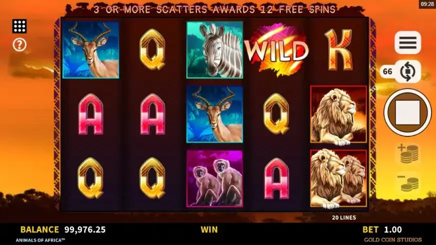 Animals of Africa slot screenshot 1