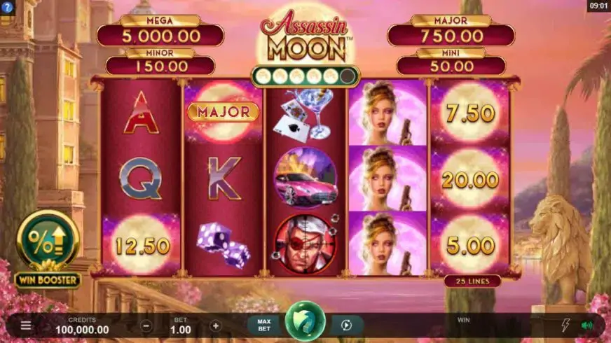 Assassin Moon slot screenshot 1