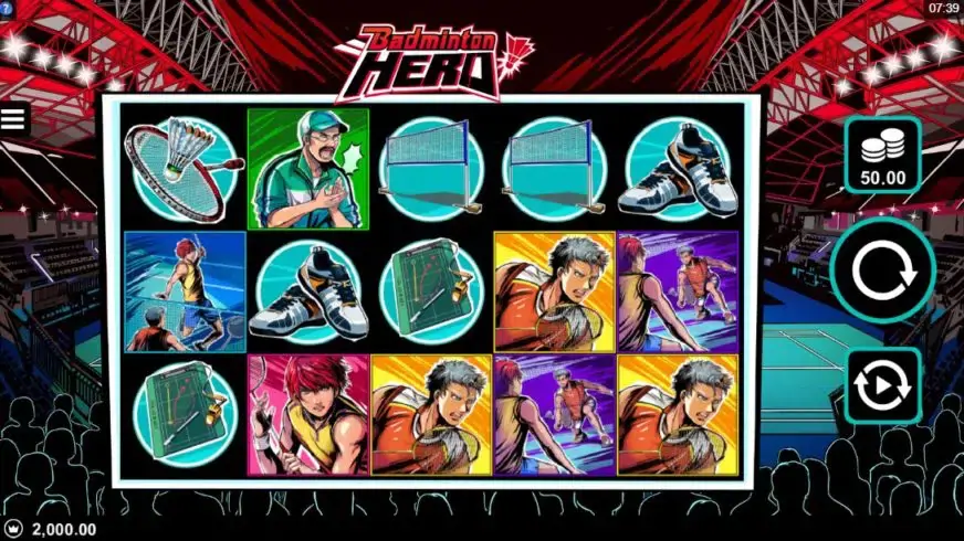 Badminton Hero slot screenshot 1