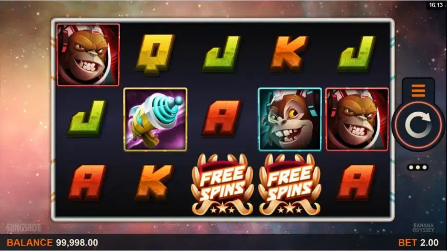 Banana Odyssey slot screenshot 1