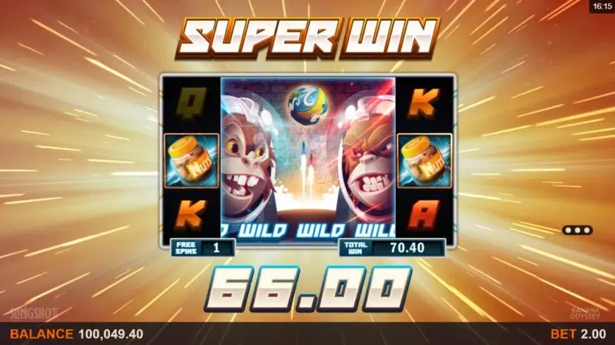 Banana Odyssey slot screenshot 4