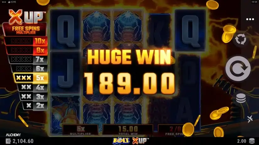 Bolt X UP slot screenshot 7