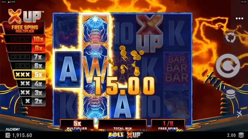 Bolt X UP slot screenshot 6